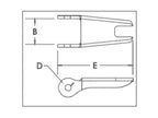 Kit de reparação de gancho com tornel L3322B - Carga de trabalho segura: 5.4T (S.165012)