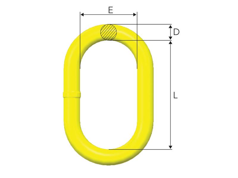 Elo principal - M-86-10, Carga de trabalho segura: 2.5T (S.165024)