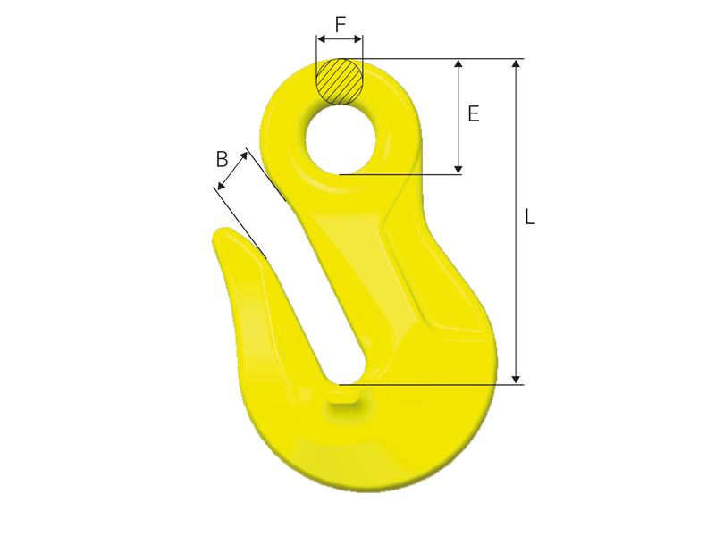 Gancho de preensão com olhal - OG-10-10, Diâmetro da corrente: 10mm (S.165047)