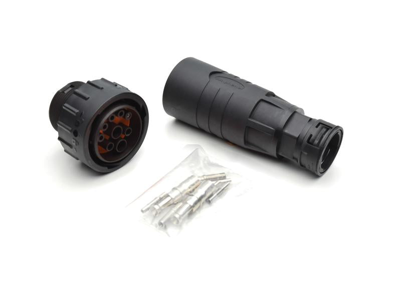 Ficha ISOBUS DuraMate™ 2x60A (10mm²) com adaptador de tubo canelado (S.165264)