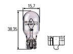 Lâmpada 12V W2.1x9.5d Blister 2 un. (S.165736)