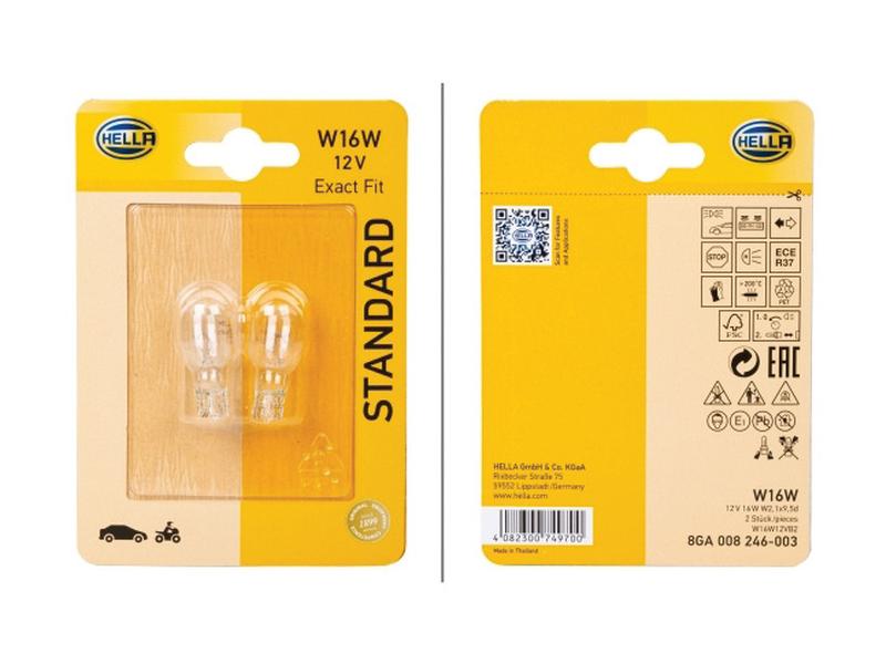 Lâmpada 12V W2.1x9.5d Blister 2 un. (S.165736)