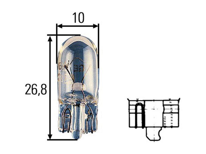 Lâmpada 12V W2.1x9.5d Blister 2 un. (S.165740)