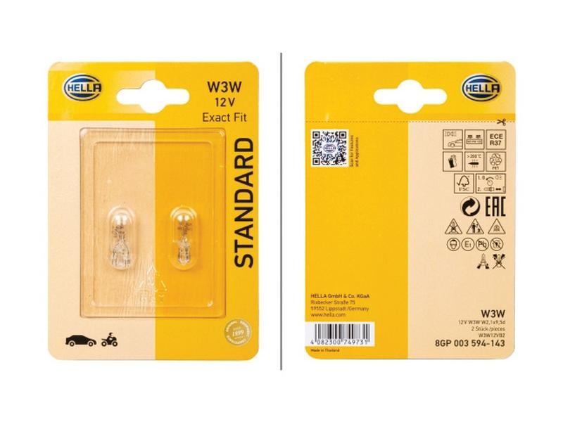Lâmpada 12V W2.1x9.5d Blister 2 un. (S.165740)