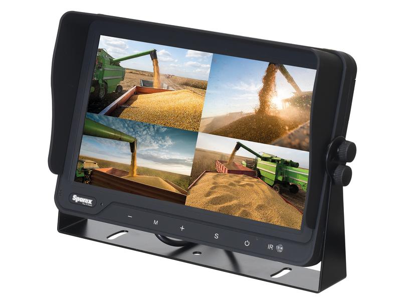 Sistema de Câmara digital com fios com 9'' Monitor de botões tácteis digitais 4QUAD Split (S.166338)