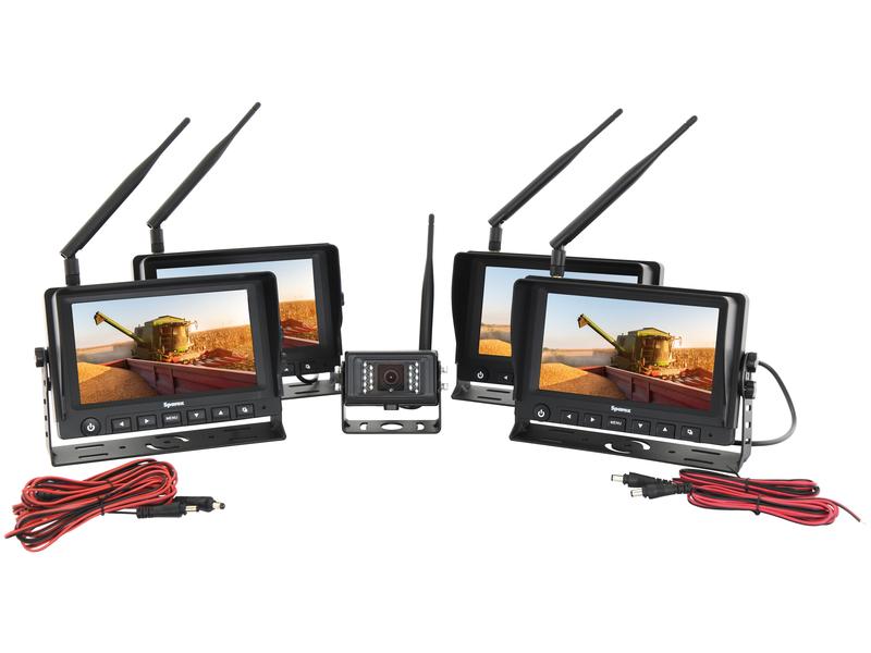 Sistema de Camara digital wireless x 4 7'' monitor, x 1 Câmara CMOS de x 4 sunvisor Removível x 1 manual (S.166609)