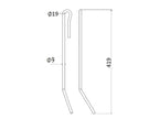 Mola - Ø9mm, Comp: 419mm Aplicavel em: 952461 (S.166706)
