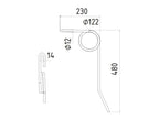 Mola - Ø12mm, Comp: 480mm Aplicavel em: 72000110 (S.166719)