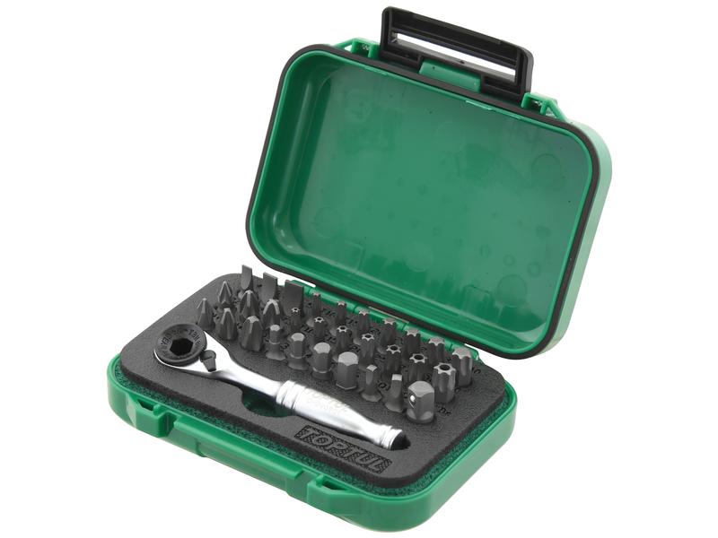 Conjunto de bits sextavados c/roquete 1/4'' (31 un.) (S.166765)