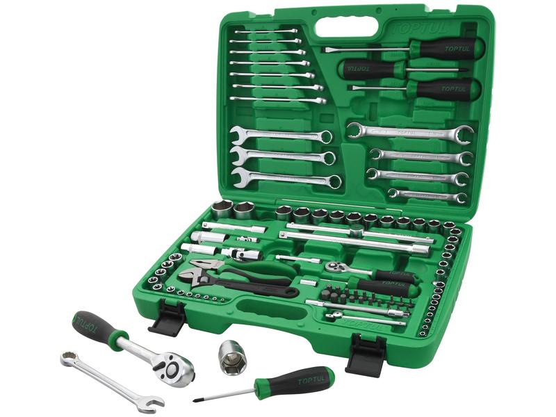 Jogo de ferramentas de 1/4'' e 1/2'' (96 un.) (S.166771)