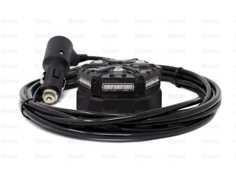 LED Rotativo micro Magnético 12V amarelo (S.167701)