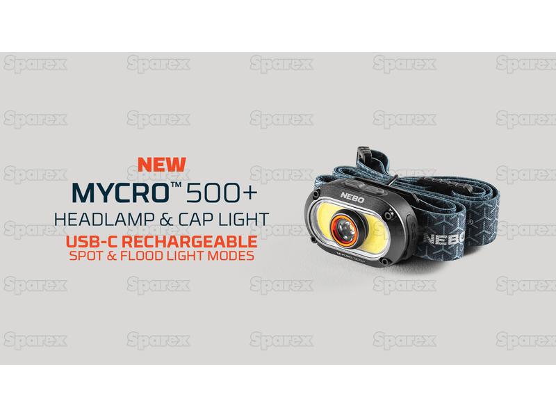 Lanterna de cabeça recarregável MYCRO 500+ (S.170443)