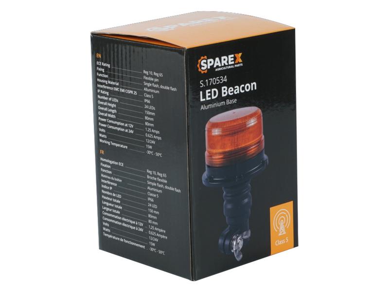 LED Rotativo (amarelo), CISPR 25: Class 5, Ficha Flexivel, 12-24V (S.170534)