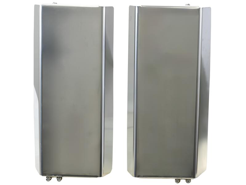 Twin Electric Mirror Guard - Para: Massey Ferguson 8S (Consultar os dados da marca e do modelo para obter informações sobre a montagem efectiva do modelo) (S.170577)