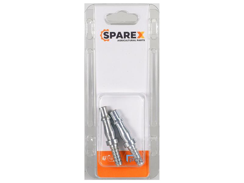 Agripak 2 un. Adaptador Peça de extremidade para mangueira com 1/4'' ID (S.172557)