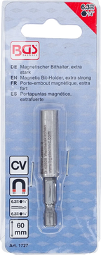 Suporte de pontas magnético, extra forte | Saída de sextavado externo 6,3 mm (1/4") | 60 mm