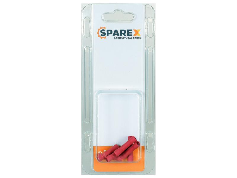 Agripak 6 un. Term. linha pré-isolado 4.0mm Vermelho (S.172866)
