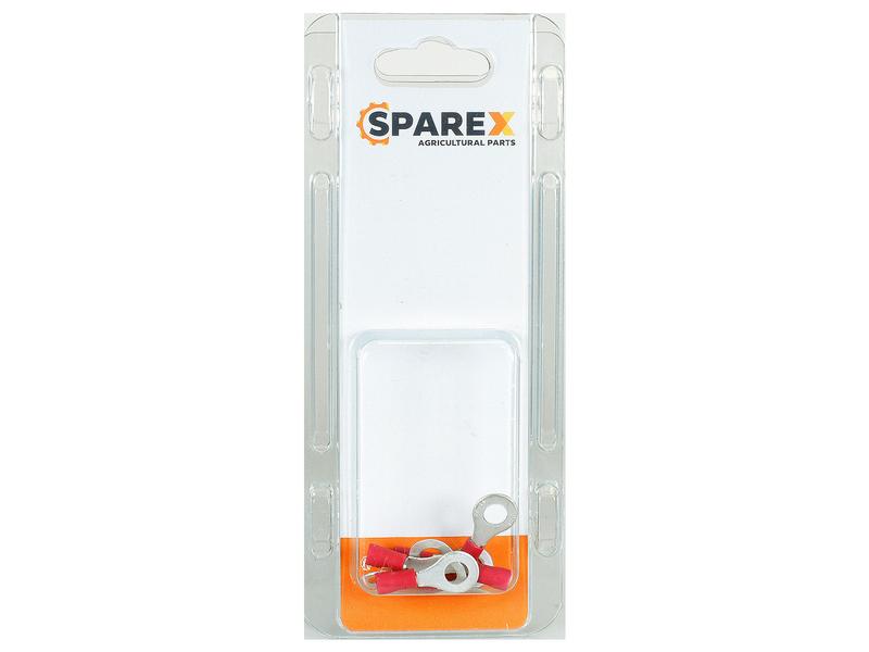 Agripak 6 un. Terminal, 6.4mm, Vermelho (S.172921)