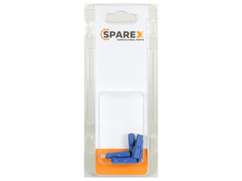 Agripak 6 un. Terminal 6.3mm, Azul (S.172953)