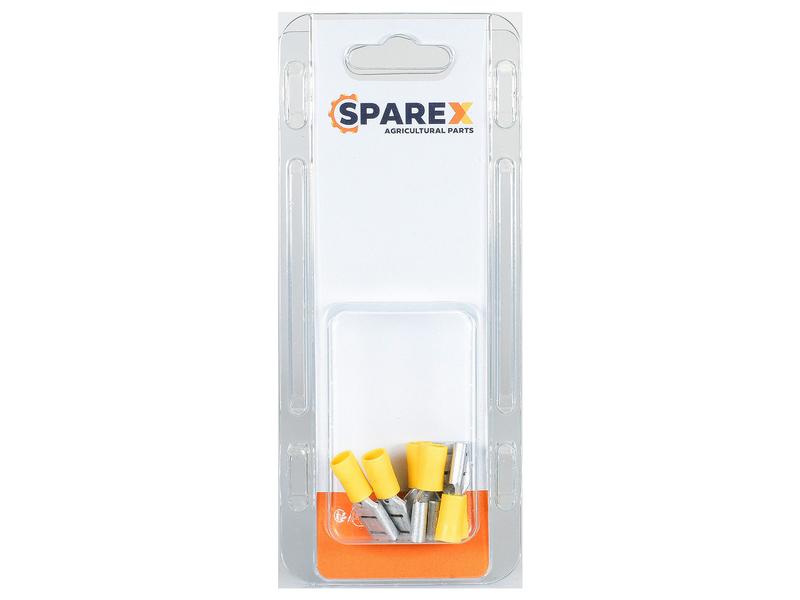 Agripak 6 un. Terminal 9.5mm, Amarela (S.172960)