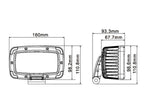 Farol de trabalho LED, 9880 Lumens, 10-30V (S.173553)