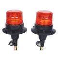 LED Rotativo, amarelo, Ficha Flexivel 12-24V conjuntos de 2