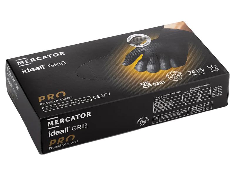 Caixa Luvas descartáveis Predator Gloves Ideall Grip 7/S (S.174540)