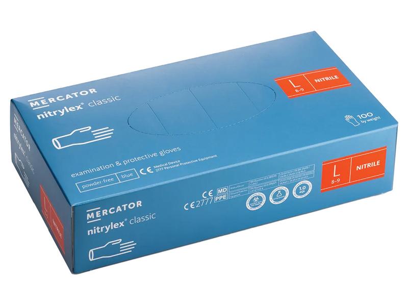 Caixa Luvas descartáveis Predator Gloves Nitrylex 8/M (S.174549)