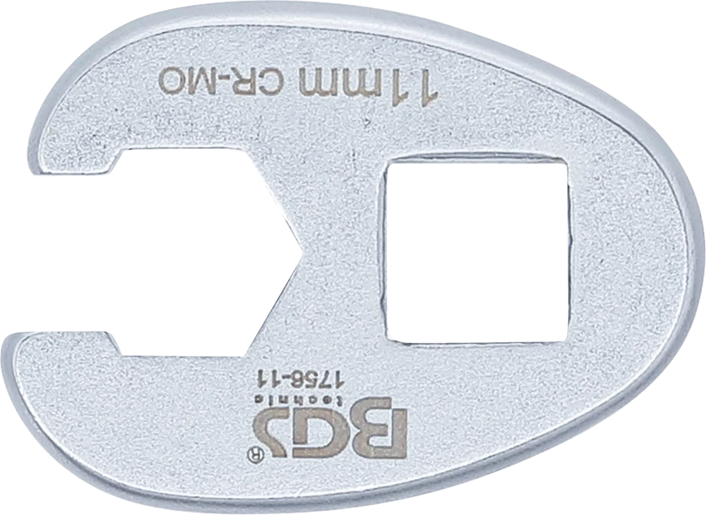 Chave pé de corvo | Entrada de quadrado interno de 10 mm (3/8") | 11 mm