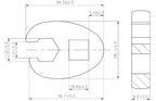 Chave pé de corvo | Entrada de quadrado interno de 10 mm (3/8") | 11 mm