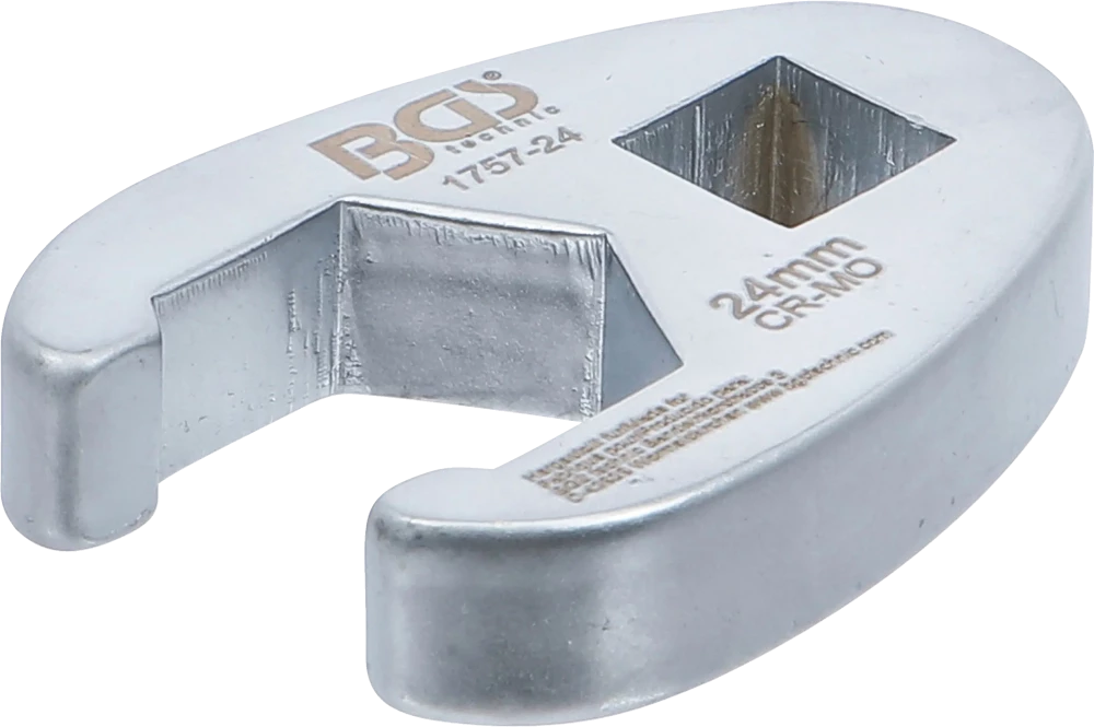 Chave pé de corvo | Entrada de quadrado interno de 12,5 mm (1/2") | 24 mm