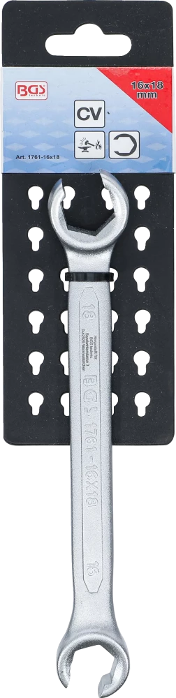 Chave de luneta dupla aberta | 16 x 18 mm