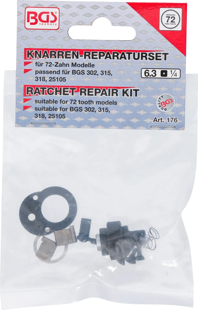 Kit de reparação da cabeça de roquete | para BGS 315, 318, 25103, 25105