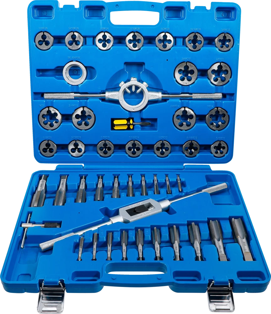 Conjunto de tarraxas | polegada | 1/4" - 1" | 45 peças
