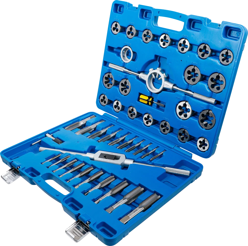 Conjunto de tarraxas | polegada | 1/4" - 1" | 45 peças