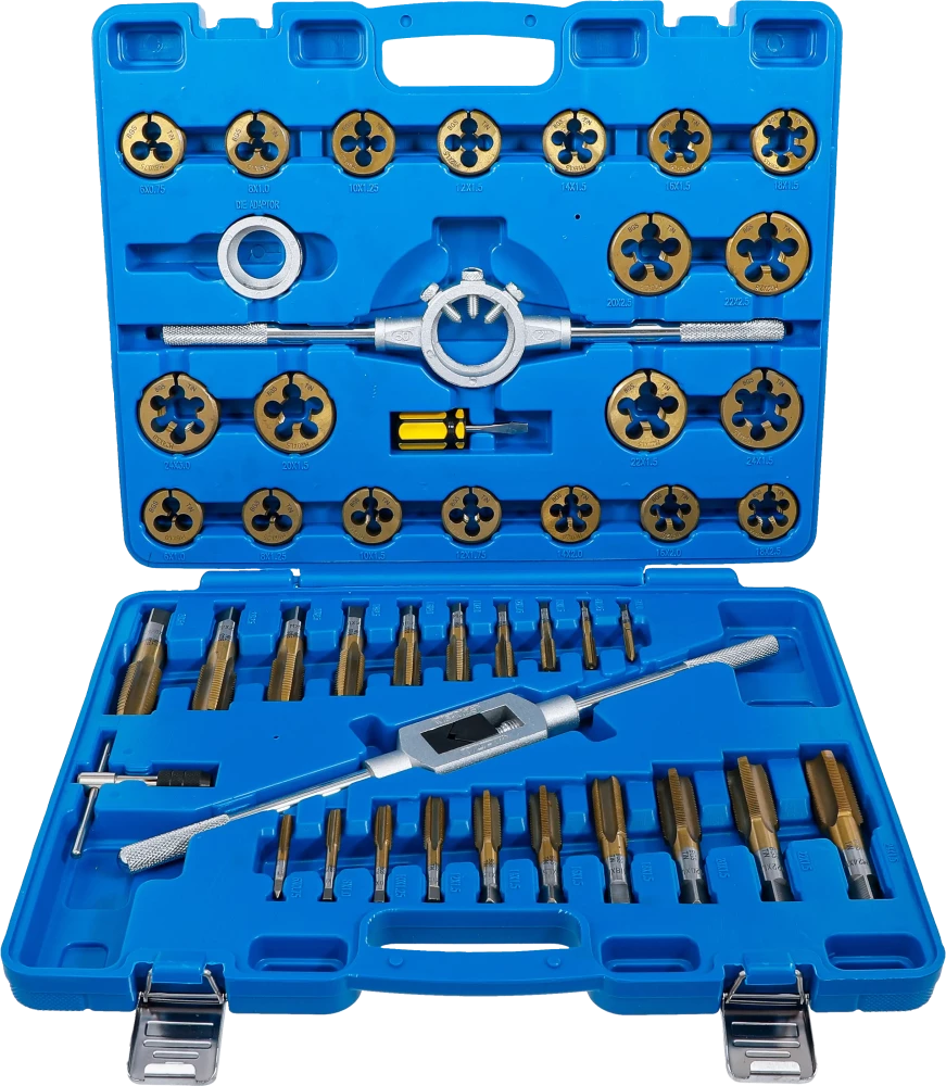 Conjunto de tarraxas | Revestidas a estanho | M6 - M24 | 45 peças