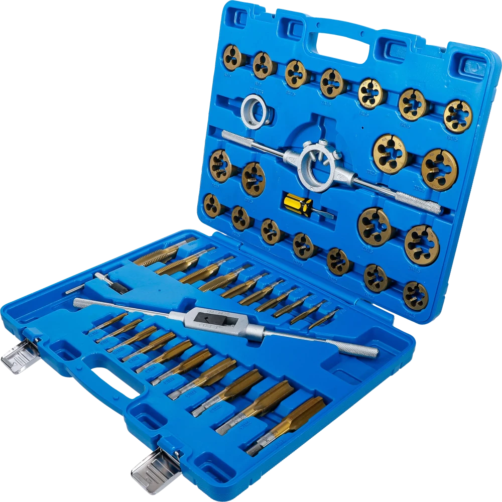 Conjunto de tarraxas | Revestidas a estanho | M6 - M24 | 45 peças