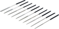 Conjunto de limas diamantadas | retas | 140 x 3 mm | 10 peças
