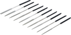 Conjunto de limas diamantadas | retas | 140 x 3 mm | 10 peças