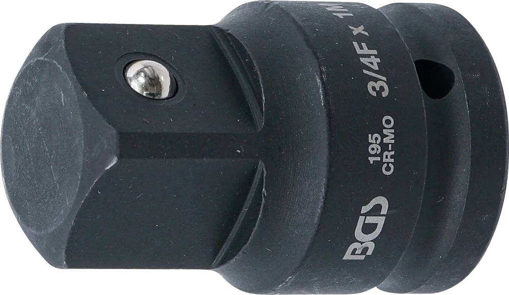 Adaptador para chave de caixa de impacto | Quadrado interno 20 mm (3/4") - Quadrado externo 25 mm (1")