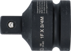 Adaptador para chave de caixa de impacto | Quadrado interno 25 mm (1") - Quadrado externo 20 mm (3/4")