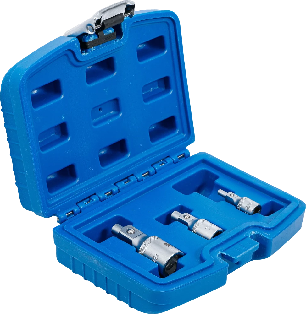 Conjunto de extensões com suporte magnético | 6,3 mm (1/4") / 10 mm (3/8") / 12,5 mm (1/2") | 3 peças