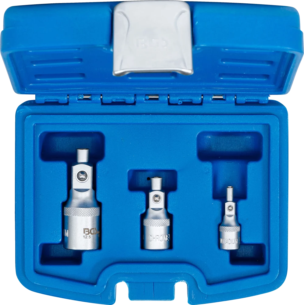 Conjunto de extensões com suporte magnético | 6,3 mm (1/4") / 10 mm (3/8") / 12,5 mm (1/2") | 3 peças