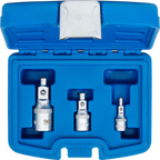 Conjunto de extensões com suporte magnético | 6,3 mm (1/4") / 10 mm (3/8") / 12,5 mm (1/2") | 3 peças