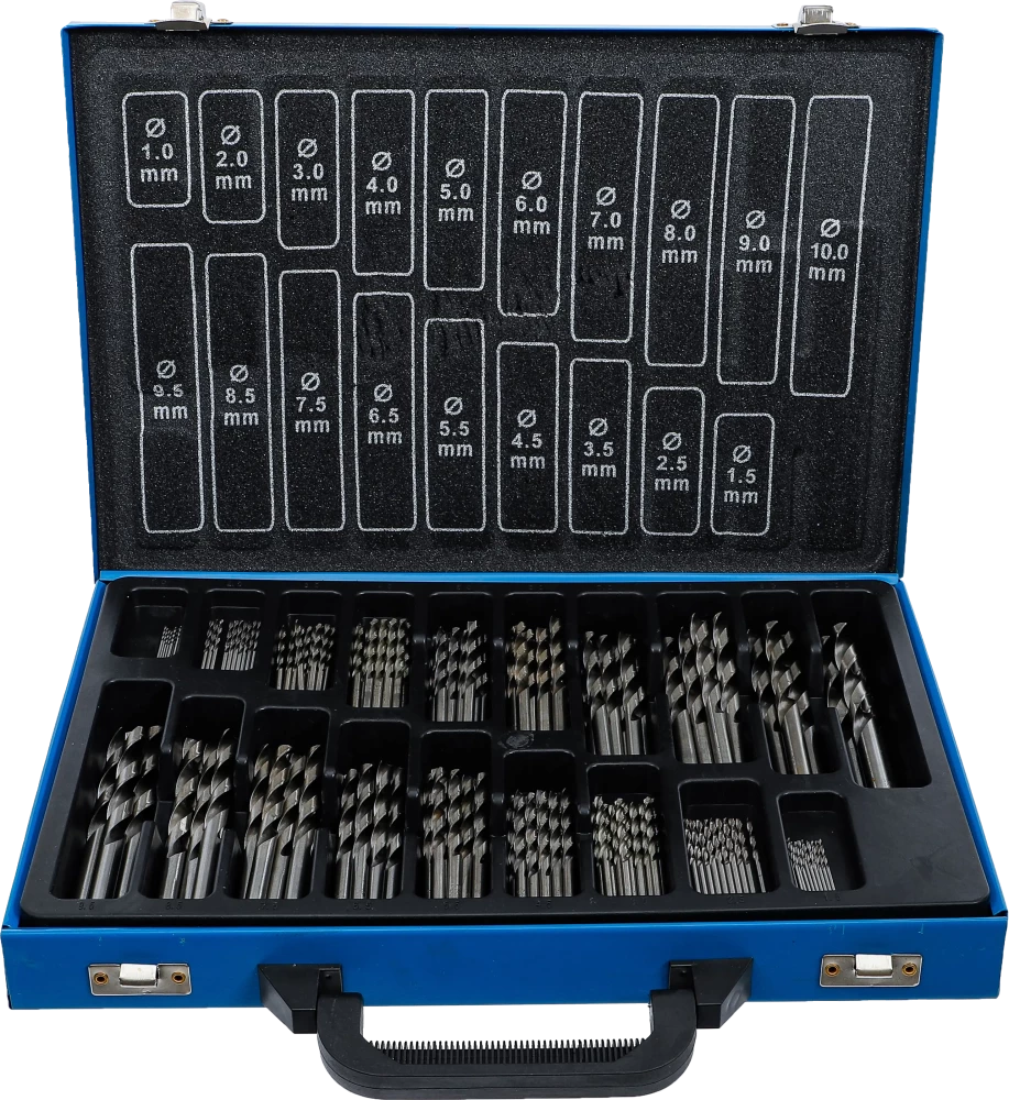 Conjunto de brocas helicoidais | HSS | 1 - 10 mm | 170 peças