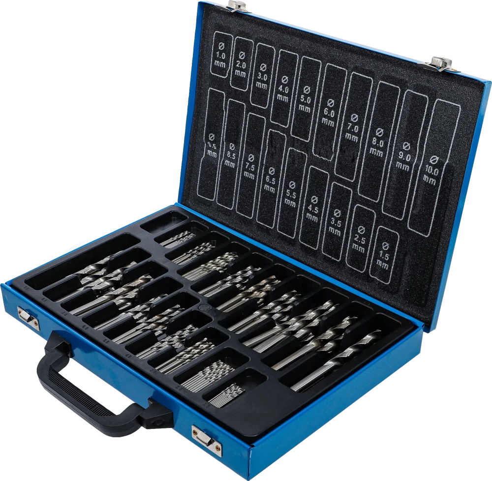 Conjunto de brocas helicoidais | HSS | 1 - 10 mm | 170 peças