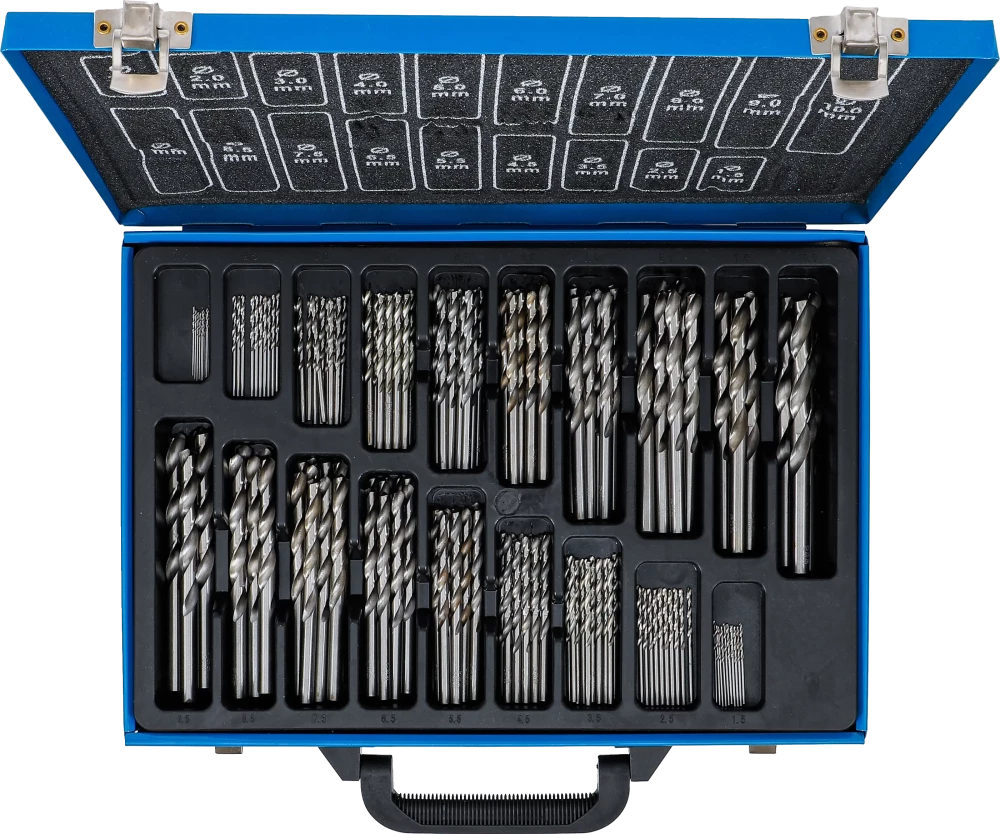 Conjunto de brocas helicoidais | HSS | 1 - 10 mm | 170 peças