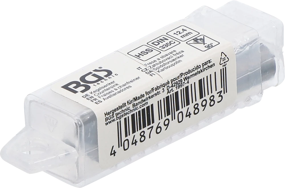 Escareador cónico | HSS | DIN 335 forma C | Ø 12,4 mm