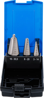 Conjunto de brocas para chapa | HSS | 3 tamanhos | 3 peças