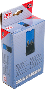 Conjunto de brocas para chapa | HSS | 3 tamanhos | 3 peças